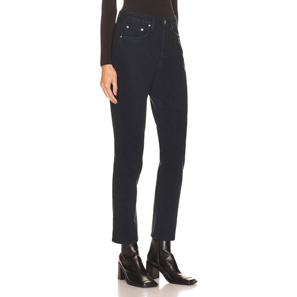GRLFRND The Karolina Button Fly High Waist Black Denim Jeans Size 27 Nine Lives - Picture 1 of 14